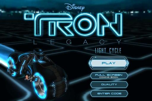 Tron: Эволюция - Браузерная 3D-игра Tron Light Cycle